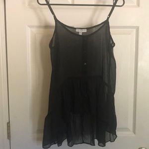 Sheer black tank